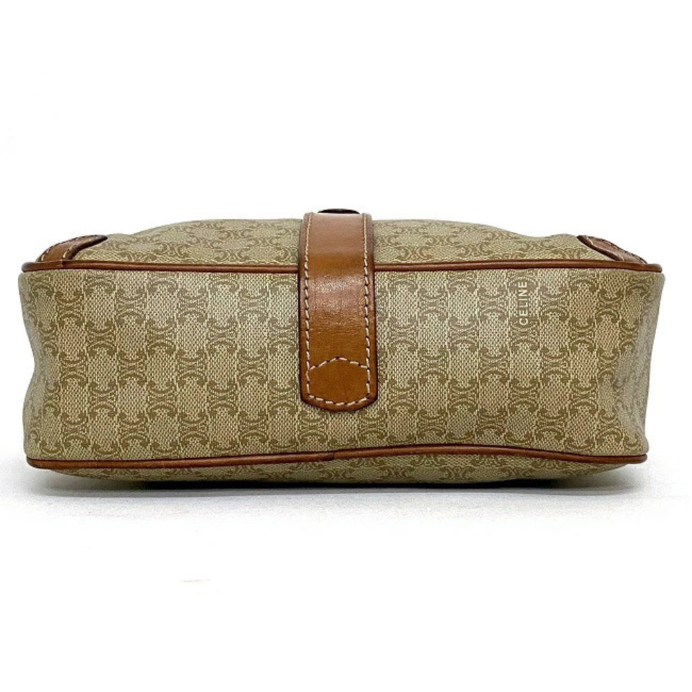 Celine Shoulder Bag Beige Brown Macadam Pochette Crossbody Camera All over - Picture 6 of 10
